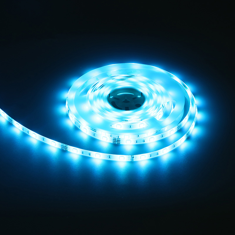 12V 5050 RGB 1-meter 60-lumen color-changing light strip (available in 30-lumen and 60-lumen versions)