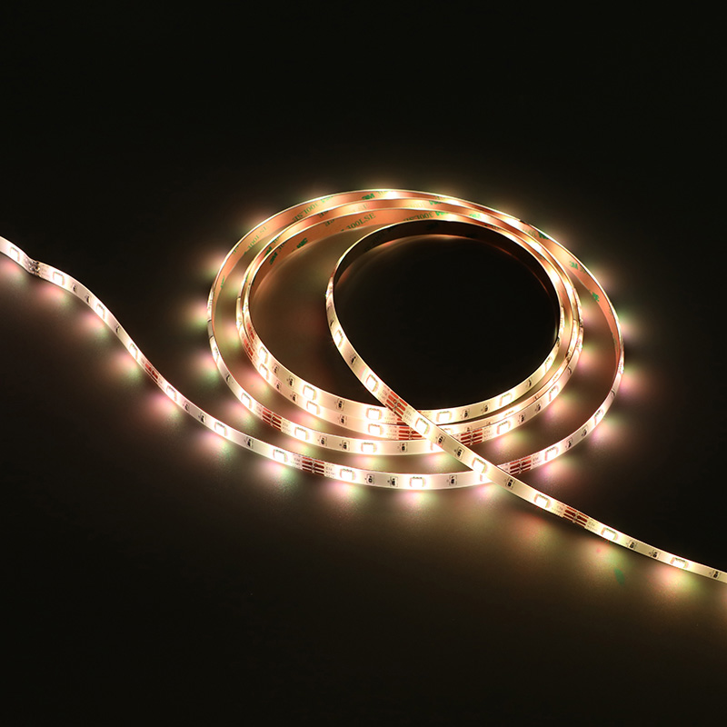 12V 5050 RGB 1-meter 60-lumen color-changing light strip (available in 30-lumen and 60-lumen versions)
