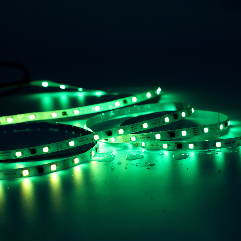 12V 5050 S type 1-meter 36-light color-changing LED light strip (external IC, point-to-point transmission) (with rain protection or not)