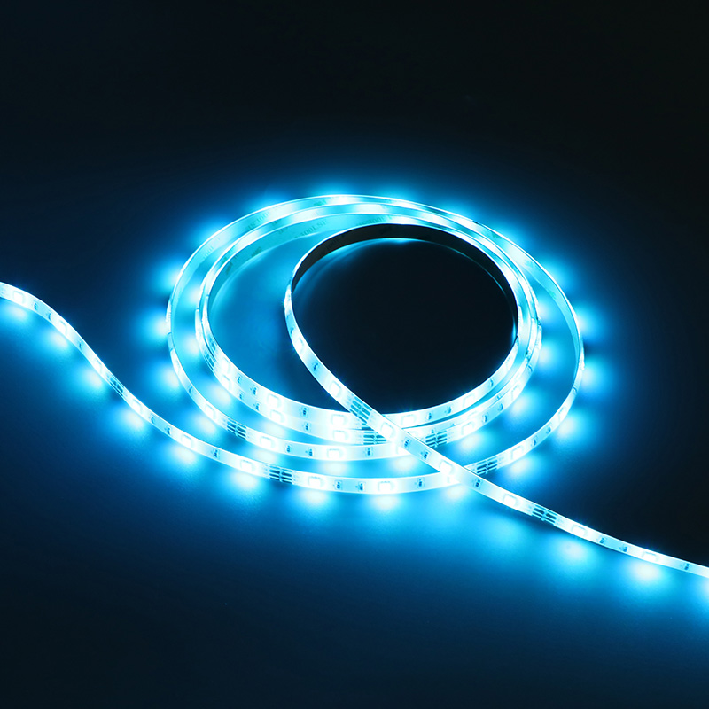 12V 5050 RGB 1-meter 60-lumen color-changing light strip (available in 30-lumen and 60-lumen versions)