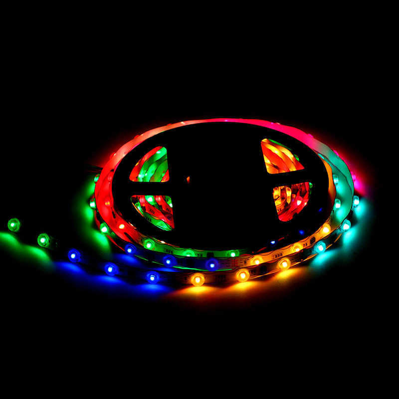 12V 2835  1.30-meter-long wave-shaped lens colored light strip with glittering effect