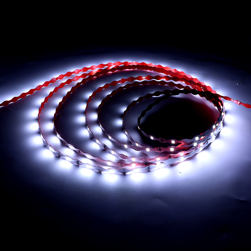 12V 2835 Wave-shaped Rainproof Light Strip - 42 Lights