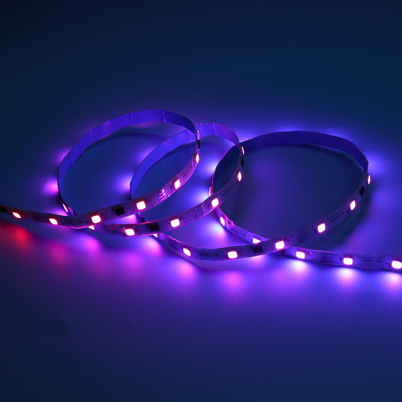 12V 5050 S type 1-meter 36-light color-changing LED light strip (external IC, point-to-point transmission) (with rain protection or not)