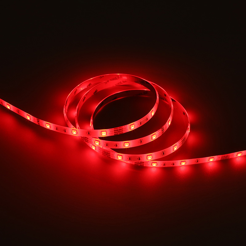 12V 5050 RGB 1-meter 60-lumen color-changing light strip (available in 30-lumen and 60-lumen versions)