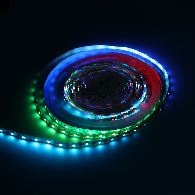 12V 3535 S type 1.6-meter 60-watt colored light strip (with built-in IC point-to-point transmission)